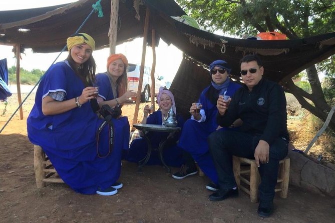 04 valley day trip ON 4<em>4 with lunch in agafay desert – Key points at a glance’ /></p>
<ul>
<li><strong>4×4 comfort with hotel pickup and drop-off</strong> so you avoid the hassle of figuring out transport on your own</li>
<li><strong>Tea with Berber families</strong> and a glimpse of traditional daily life, not just quick sightseeing</li>
<li><strong>Caves of Moulay Brahim and Atlas villages</strong> give the day more texture than a straight desert tour</li>
<li><strong>Agafay desert photo stops</strong> plus optional activities like camels, quad, and buggy</li>
<li><strong>Lunch included</strong> in a traditional style, with bottled water on board</li>
<li><strong>Pro drivers like Nabil, Hamza, Samir, Farid, Ahmad, Abdel, and Mohamed</strong> show up often in feedback for their calm, clear guidance</li>
</ul>
<h2 id="high-atlas-start-from-marrakech-pickup-to-moulay-brahim-caves">High Atlas start: from Marrakech pickup to Moulay Brahim caves</h2>
<p><img width="669" height="446" decoding="async" src=