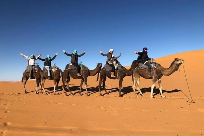 1 Night Camel Trekking Tour in Merzouga Desert Camp - Meeting at Riad Akabar, then getting set up to ride