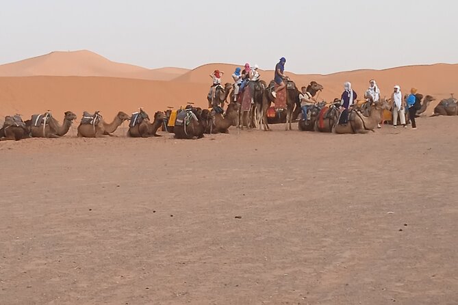 3-Day Tour to Merzouga Erg Chebbi visiting villages & Camel trek - Kasbah hopping, UNESCO Ait Benhaddou, and Skoura oasis breaks