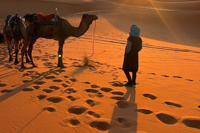 3 days from Marrakech to Merzoga: Camel ride and Lux tent - Ait Ben Haddou and Atlas Studios, UNESCO in plain sight