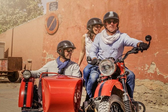 3h Private Sidecar Ride / Secrets of Marrakech - Your guide plans the stops around you, not a script