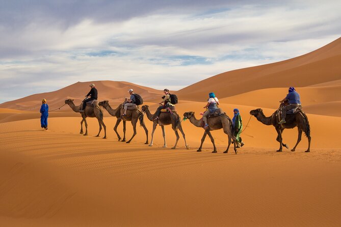 7D Desert Private Tour From Marrakech By Fes And Blue Chefchaouen - Todra Gorge to Merzouga: Erg Chebbi dunes, camel time, and a proper desert camp night