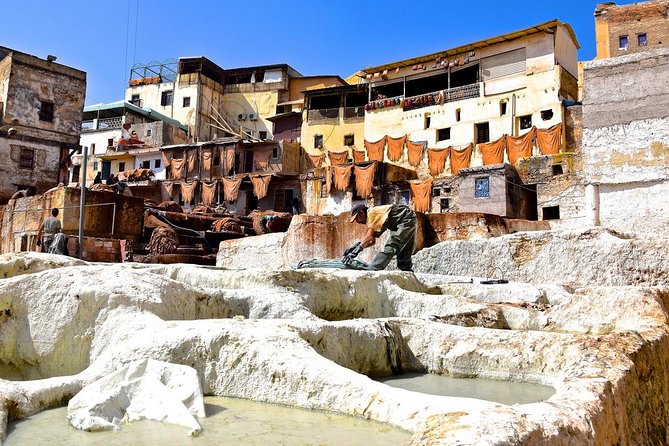 A half-day guided visit of FEZ MEDINA - Chouara Tannery: The Watercolor Palette View With 45 Minutes