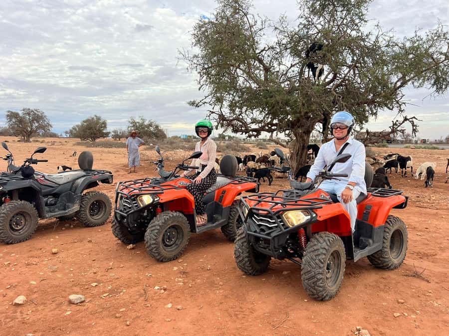 Agadir: ATV Quad Biking and Goats On Argan Trees with Tea - The Berber tent start: trial ride, tea timing, and guide help