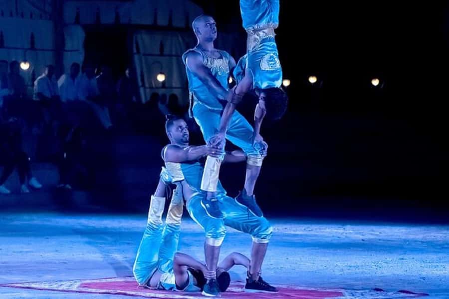 Agadir Fantazia Berber Night Show with Dinner - The Fantasia Show in the stadium: horsemen, rifles, and dramatic timing