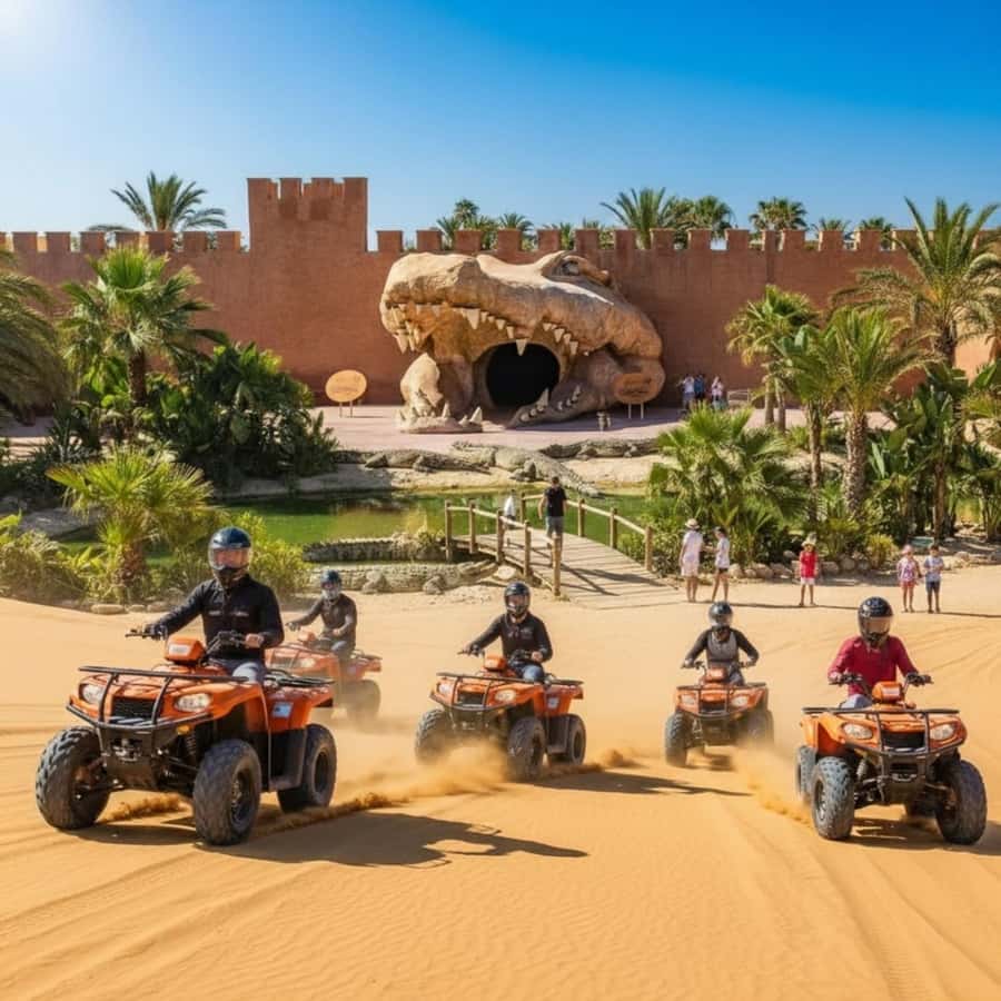 Agadir: Quad Safari with Crocoparc Optional - From hotel pickup to quad starts: how the half-day really flows