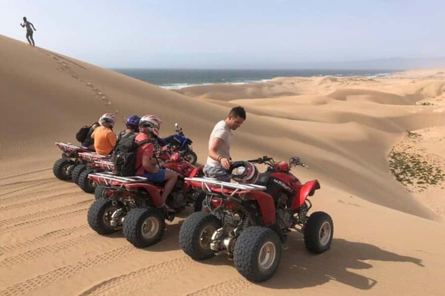 Agadir/Taghazout: Beach Quad Bike & Desert Sandboarding Tour - Quad Biking on the Beach: Ocean Air, Sand Traction, and Real Riding Rules