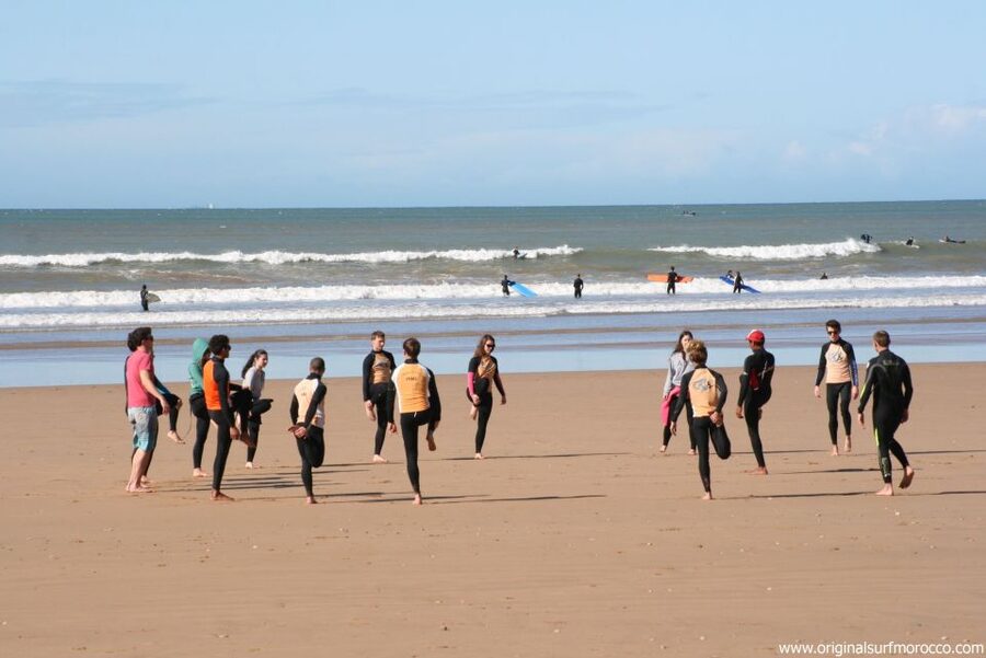 Agadir: Taghazout Beach Surf Lesson with Lunch and Transfer - Where the Team Spends Its Time: Sand, Water, and Ongoing Corrections