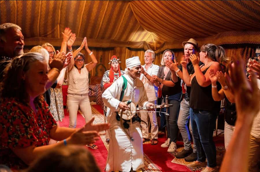 Agadir / Taghazout : Chems Ayour Fantasia Show & Dinner - Dinner under the stars, what you actually eat