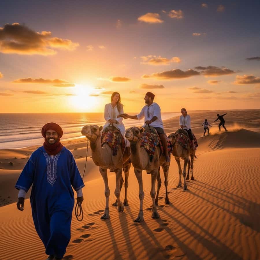 Agadir/Taghazout : Quad Bike & Camel Ride On The Beach - Quad biking from Agadir or Taghazout: your first hour in the dunes