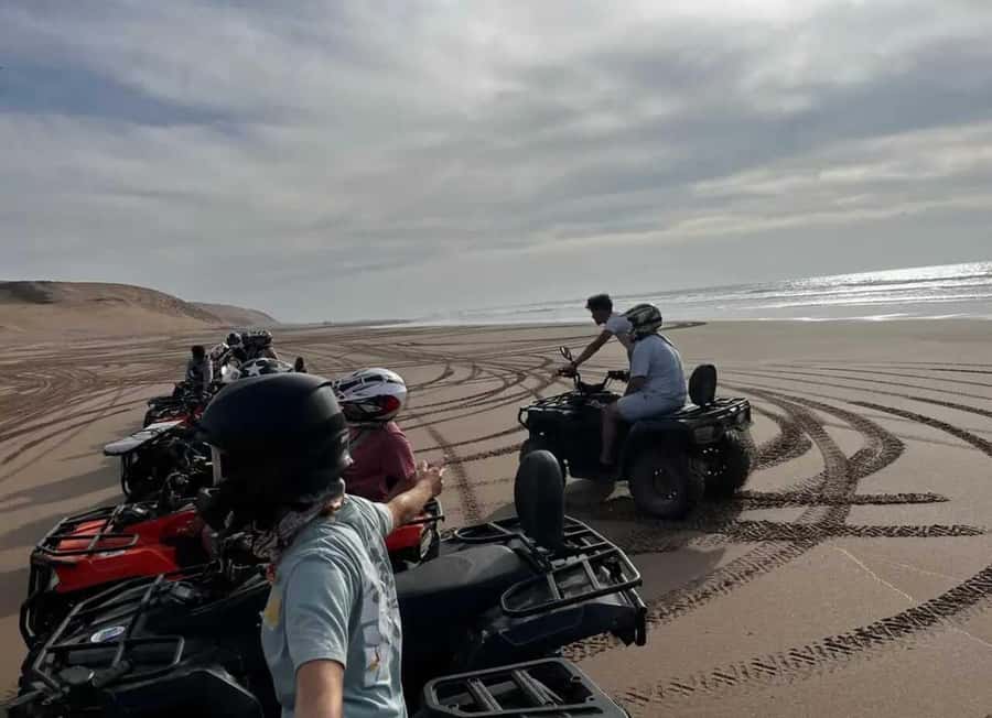 Agadir/ Taghazout: Safari Quad Bike on the Beach & Desert - Dunas de Tifnit and the tea stop: where the ride starts to feel real