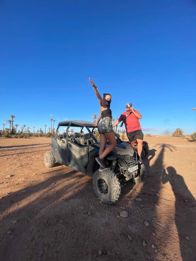 Agafay Desert 4-Seater Buggy Experience | Family & Premium - The Desert Camp Tea Break: Moroccan Bread, Honey, and a Real Pause
