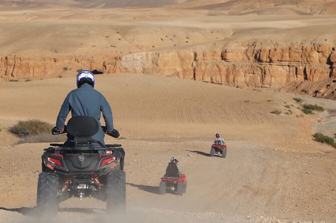 Agafay Desert & Atlas Mountains Quad Biking Tour from Marrakech - Lac Lalla Takerkoust: the cool air start and the first views