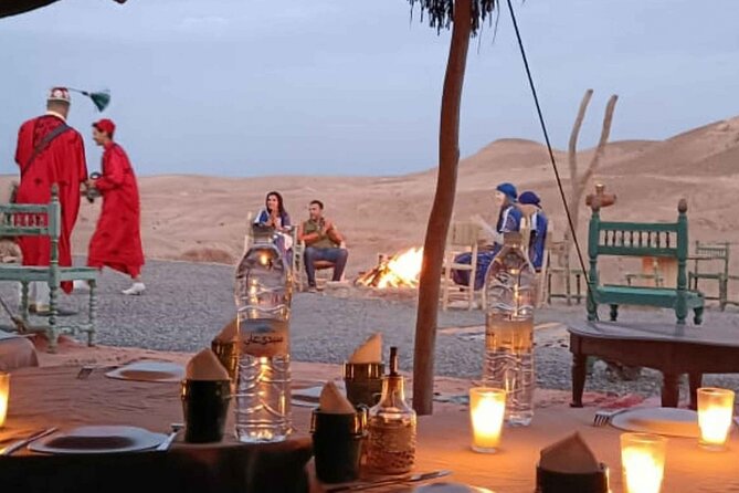 Agafay Desert: Camel Ride and Quad bike with Dinner Show - Getting from your hotel to the Agafay base camp