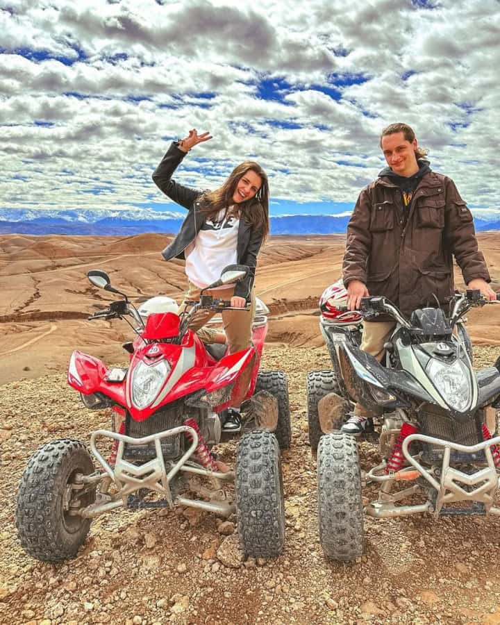 Agafay Desert Day: Quad Bike, Lunch & Swim Adventure - Quad biking in Agafay: 30 minutes, two people per quad