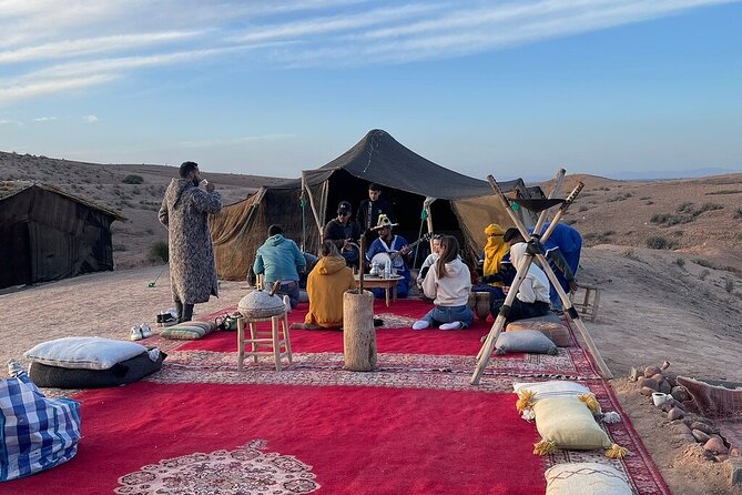 Agafay Desert dinner & camel ride with show - Dinner under the stars: Berber tent meal plus live entertainment