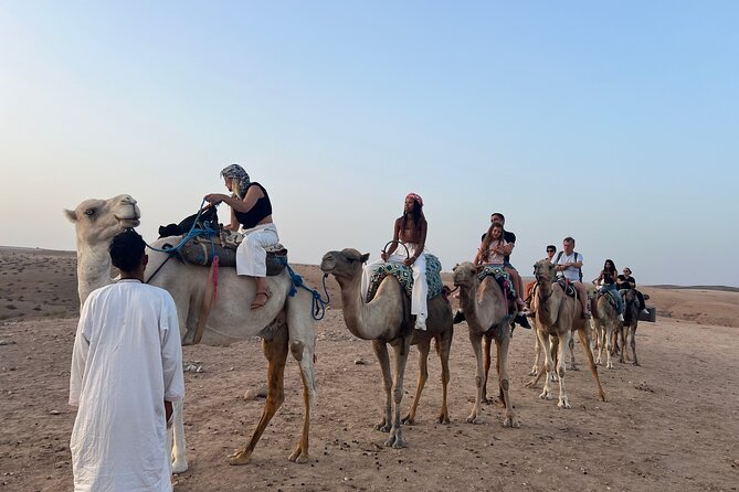 Agafay desert Full experience quad , camel ride , dinner and Show - Camel ride at sunset: why 20 minutes can be enough