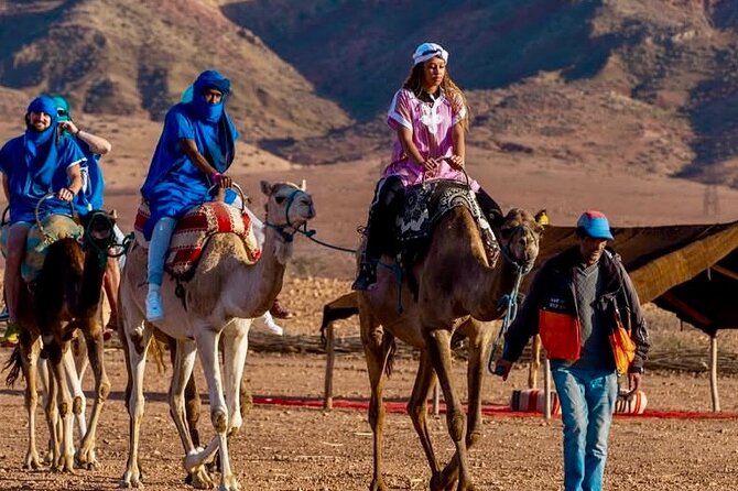 Agafay Desert Package, Quad Bike, Camel Ride with Dinner Show - Sunset lookout, fire, and the Berber dinner show