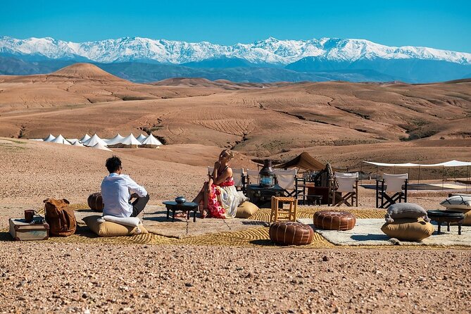 Agafay desert : Quad biking and camels and dinner with show - Nomad Camp Dinner with Folk Show and Fire Entertainment