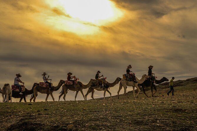 Agafay desert - Quad, camel, and dinner show - Dinner at a Moroccan-style camp with Atlas Mountain views
