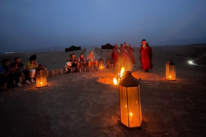 Agafay Desert: Quad Camel Experience and Dinner Show - Berber Dinner Show in Nomadic Tents: Food, Music, and Optional Extras