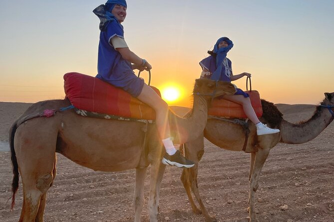 Agafay desert sunset camel ride Tour from Marrakech - The 1-Hour Camel Ride Across Agafay’s Dunes