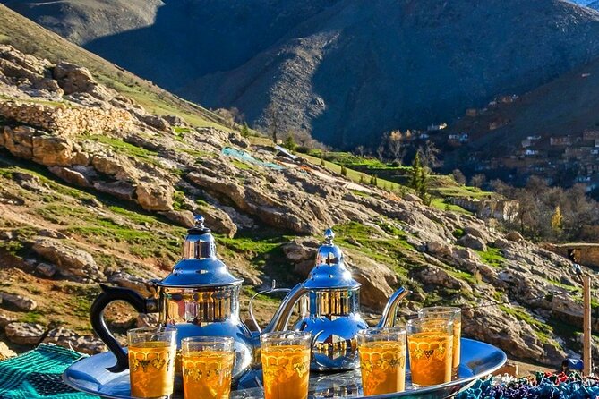Atlas Mountains, 3 Valleys & Agafay Desert from Marrakech-DayTour - Agafay Desert sunset with mint tea: the calm payoff