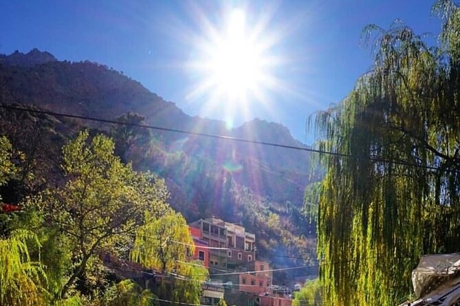 Atlas Mountains & Berber villages: optional Camel ride/Waterfall - Setti Fatma village by the river, lunch choices, and the waterfall hike reality
