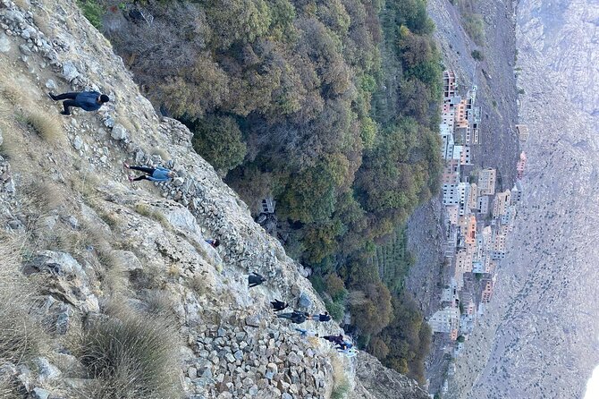 Atlas Mountains Day trip,3 Valleys & Waterfalls from Marrakech. - The guided hike with views of Ait Mizan and Jbel Toubkal