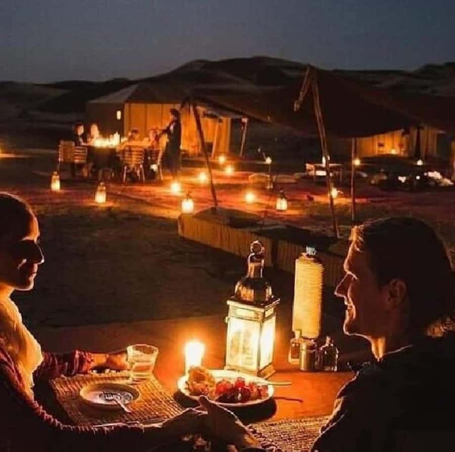 Buggy ride with camels and dinner show in agafay desert - A pool break in the dunes, where “relax” actually happens