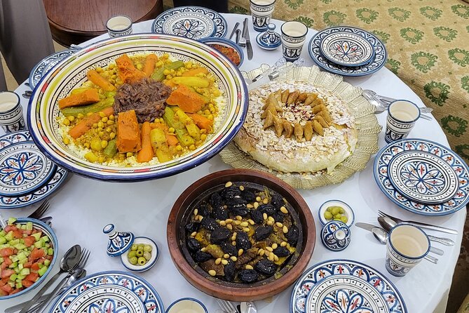 Cook Moroccan Food & Try on Traditional Clothes like a local - Moroccan cooking at home with Wissal and her mother in Casablanca