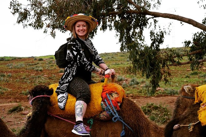 Day Tour from Marrakech to atlas mountains valleys, Camel Ride & Berber family - Tahnaout argan oil co-operative: where the story is in the work