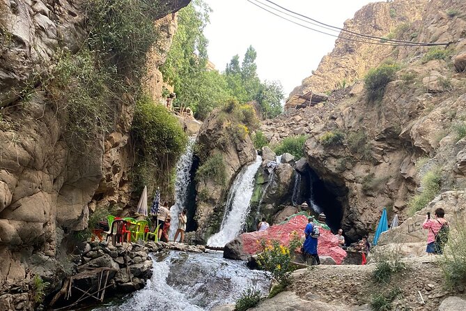 Desert Agafay and Atlas Mountains Day Tour & Camel ride From Marrakech - Waterfalls near Imlil and Mount Toubka views, plan for real walking