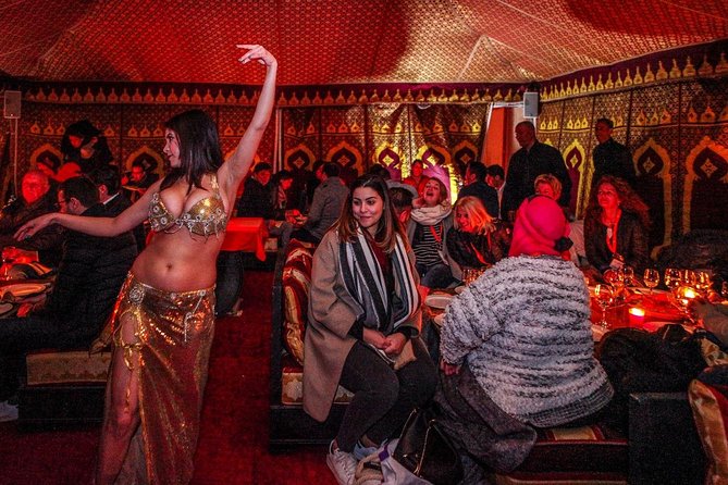Desert D'Agafay Package - Quad, Dromedary and Dinner Show - Dinner show: belly dancers, fire performers, and the evening meal