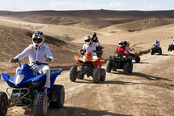 Desert quad biking and camel riding plus diner under stars - Tuareg blue outfits and camel riding with a nomadic guide
