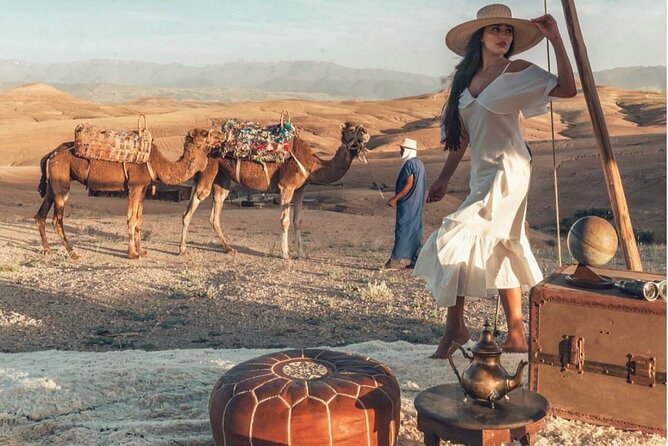 Dinner Under the Stars Desert Agafay & Sunset Camel Ride - Dinner under the stars at Agafay: tagines by campfire light