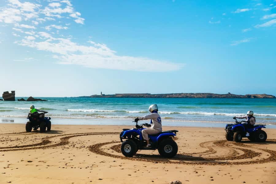 Essaouira Sand Dunes: Half Day Quad Bike Tour - Crossing Oued Ksob and stopping for Sultan’s Palace ruins