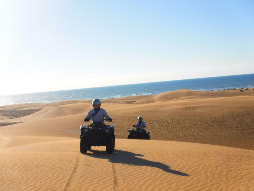 Essaouira Sand Dunes: Half Day Quad Bike Tour - Diabat beach area: breaks, photos, and a quick reset