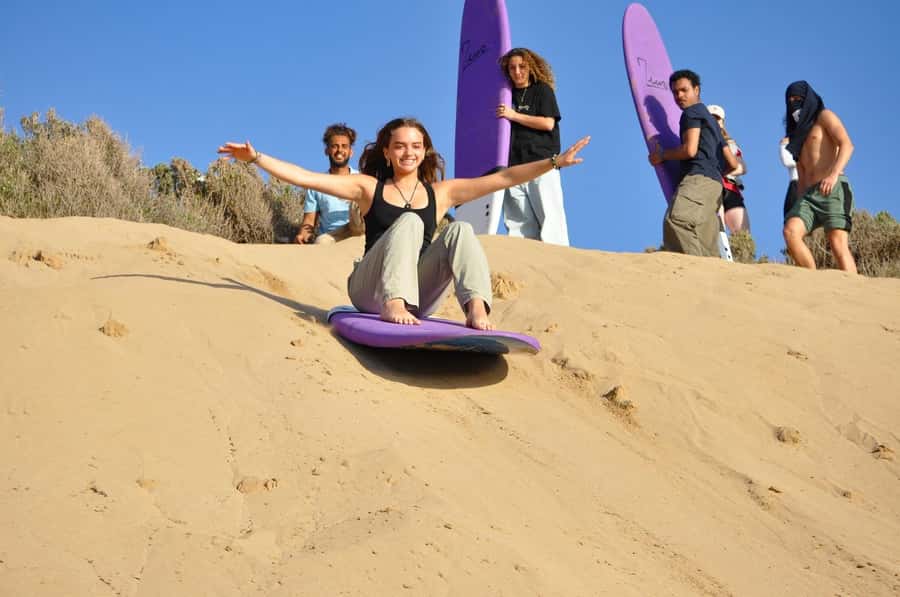 Essaouira Sandboarding & Sunset Picnic in a Berber tent - Photos and sea-breeze reality: how to prepare so the dunes do not wreck your day