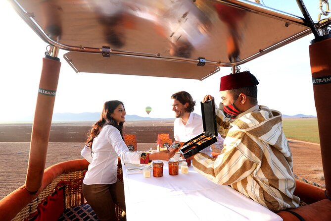 Exceptional Private ROYAL Hot Air Balloon Flight with Seated Air Breakfast - Private Royal Balloon Days Start Early in La Palmeraie