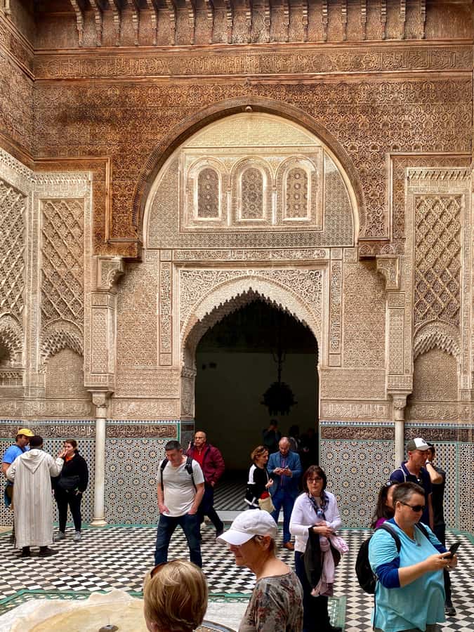 Fes: Attarine Madrasa, Museum, Tannery, Souk and Medina Tour - Hammam Seffarine coppersmith lanes: hearing craft at work