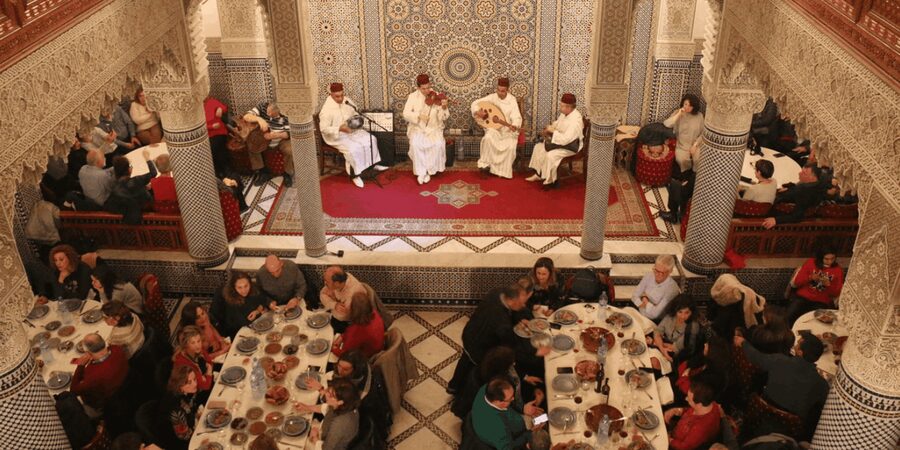 Fes : Unforgettable Dinner Show Experience with hotel pickup - Drummers, Oud, and Violin: The Moment the Show Starts