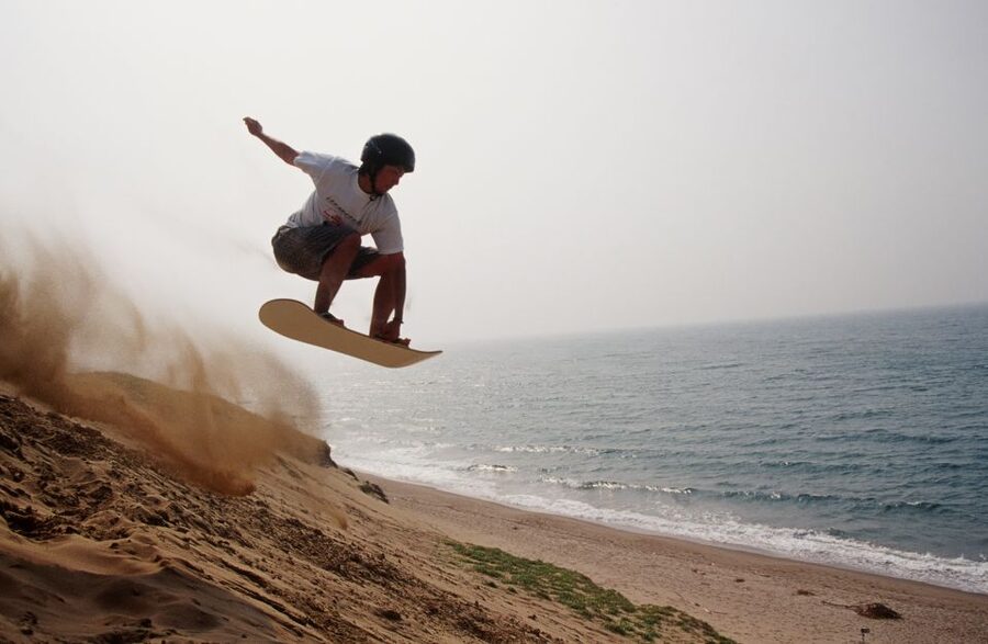 From Agadir or Taghazout: Desert Sand Boarding Tour w/ Lunch - Essaouira-road panoramas and the Tabouga Mountain picture stop