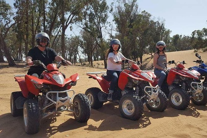 From Agadir: Quad Biking & Sand boarding halfday Experience - ATV and sand dunes, about four hours door to door