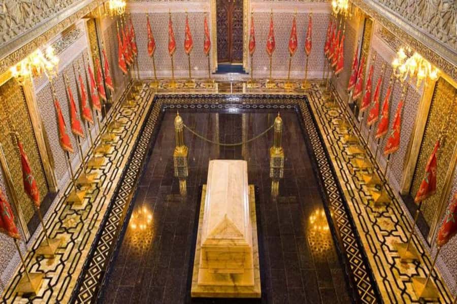 From Casablanca: Rabat Imperial City Day Trip - Mausoleum of Mohammed V: a white monument with a political heartbeat