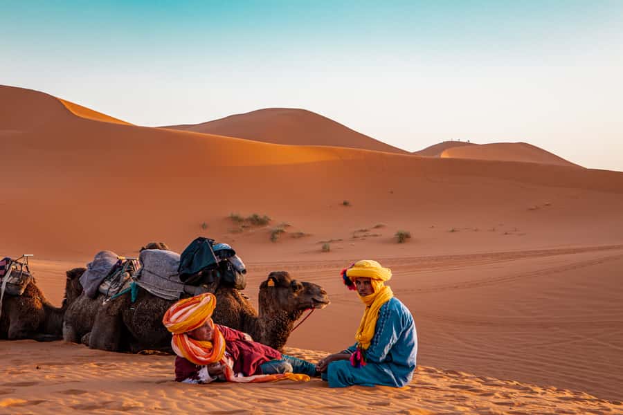 From Fes: 2-Day Merzouga Desert Trip w/Luxury Tent & Dinner - Luxury camp night: private bathroom, campfire music, and stargazing