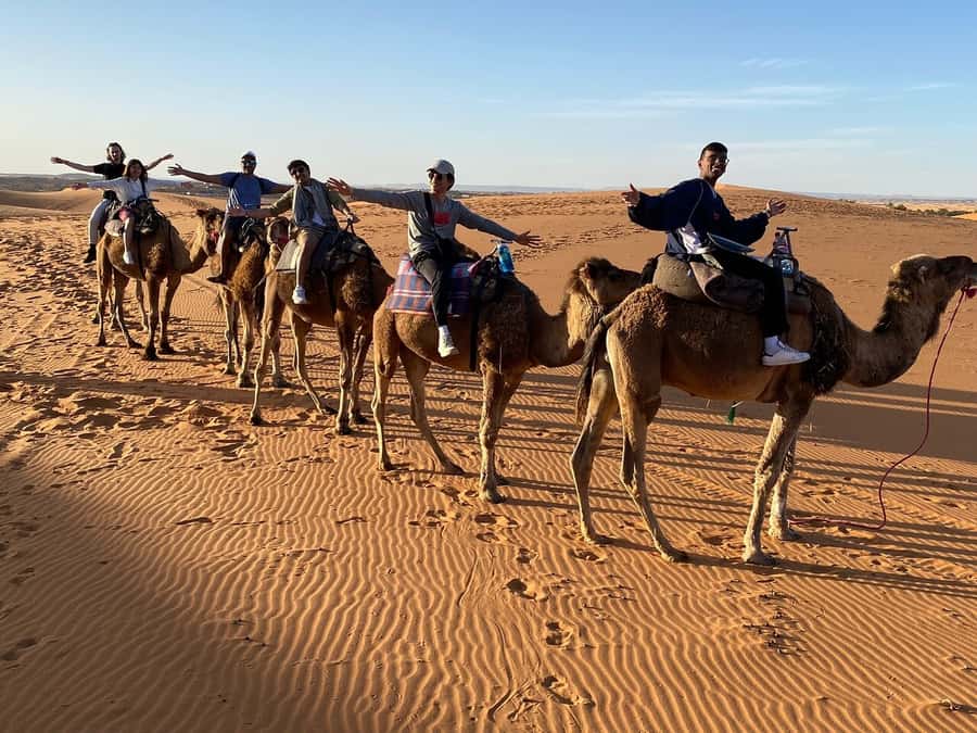 From Fes: 3-Day Luxury Desert Tour to Marrakech via Merzouga - Day 2 sunrise, Erfoud fossils, Todra Gorges, and Dades Valley