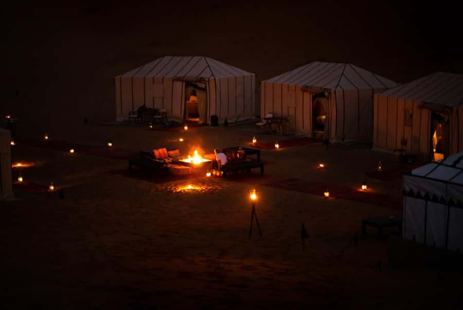 From Fes: 3-Day Sahara Desert Tour to Marrakech - The camel caravan and desert camp night: what comfort looks like