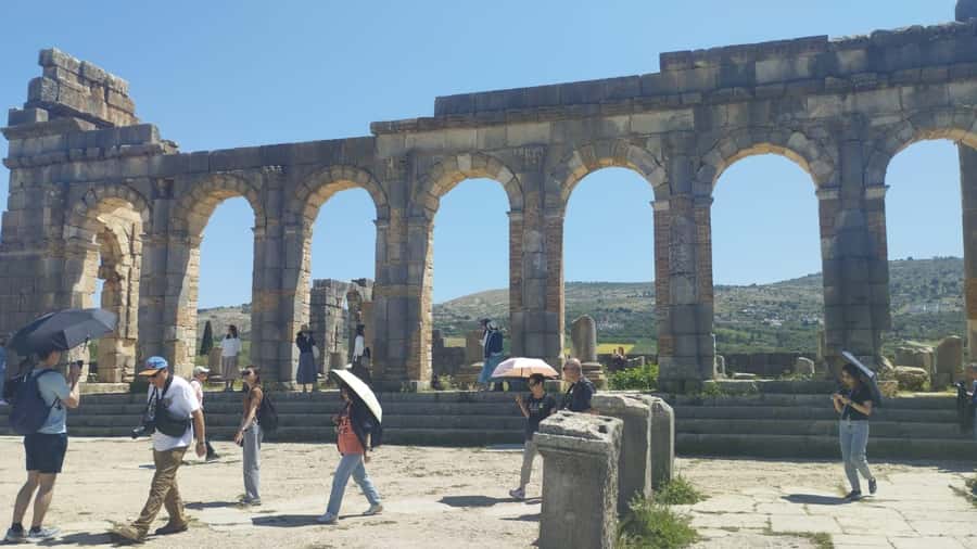 From Fes: Meknes Volubilis and Moulay Idriss Day Trip - City walls, royal power, and the Mausoleum of Moulay Ismail