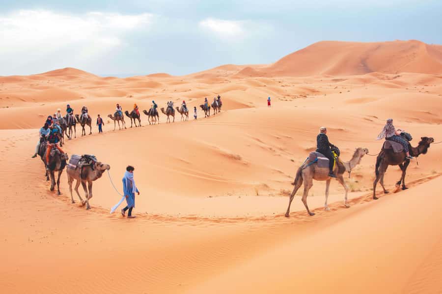 From Fes To Marrakech: 2-Days with Luxury Camp, Desert Tour - Sunset Camel Ride in Erg Chebbi: What It Feels Like at Dune Level